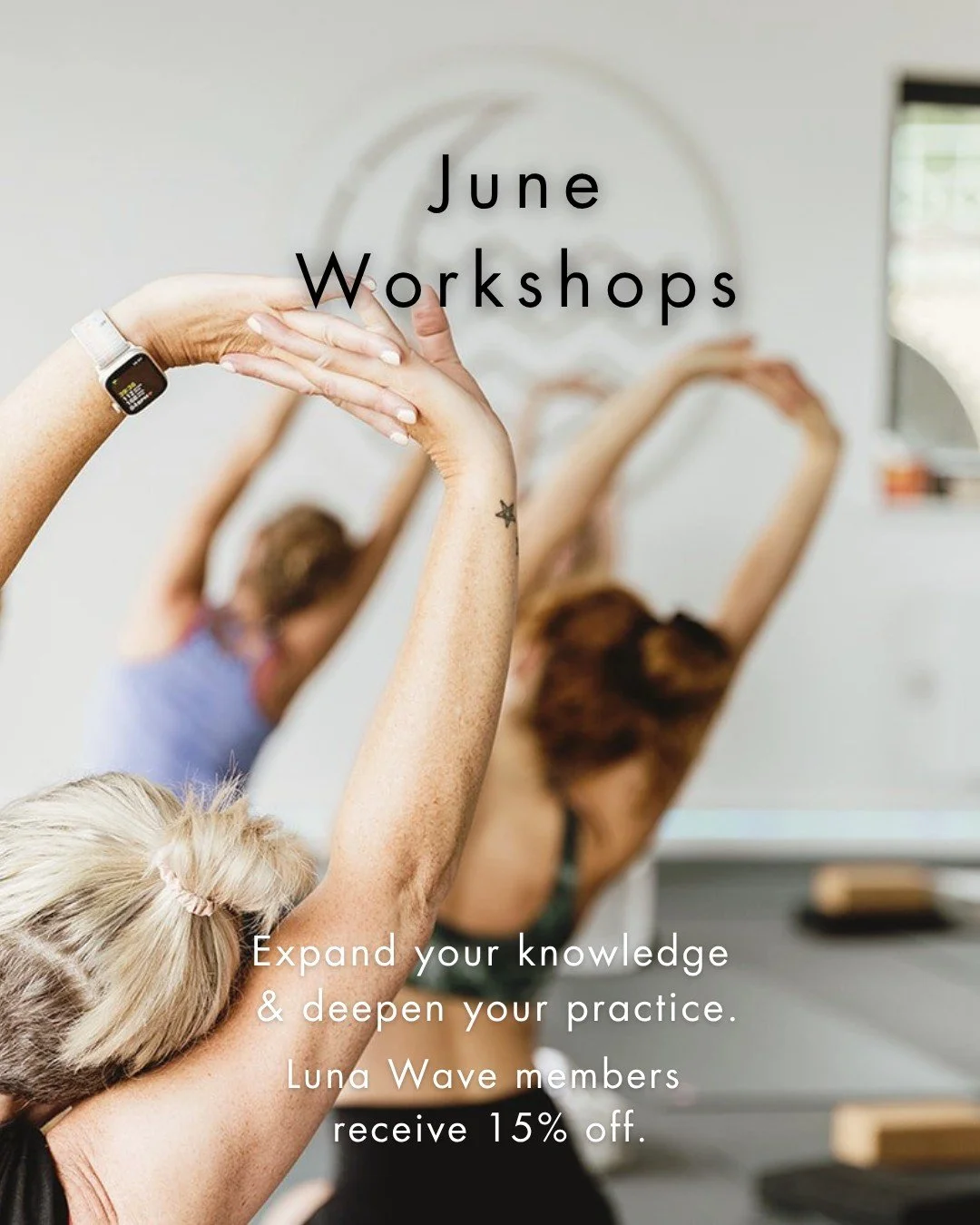 Come and join us this June for a wonderful selection of workshops with our incredible teachers.

Whether you want to celebrate the solstice with a long-form practice, or to simply enjoy a summer reset as it gets warmer, we've got you!

Bookings via M