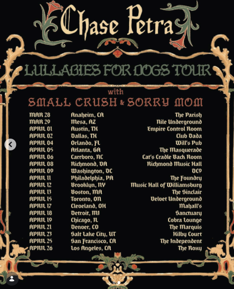 Chase Petra - Tour Manager/Photographer/Videographer/Driver