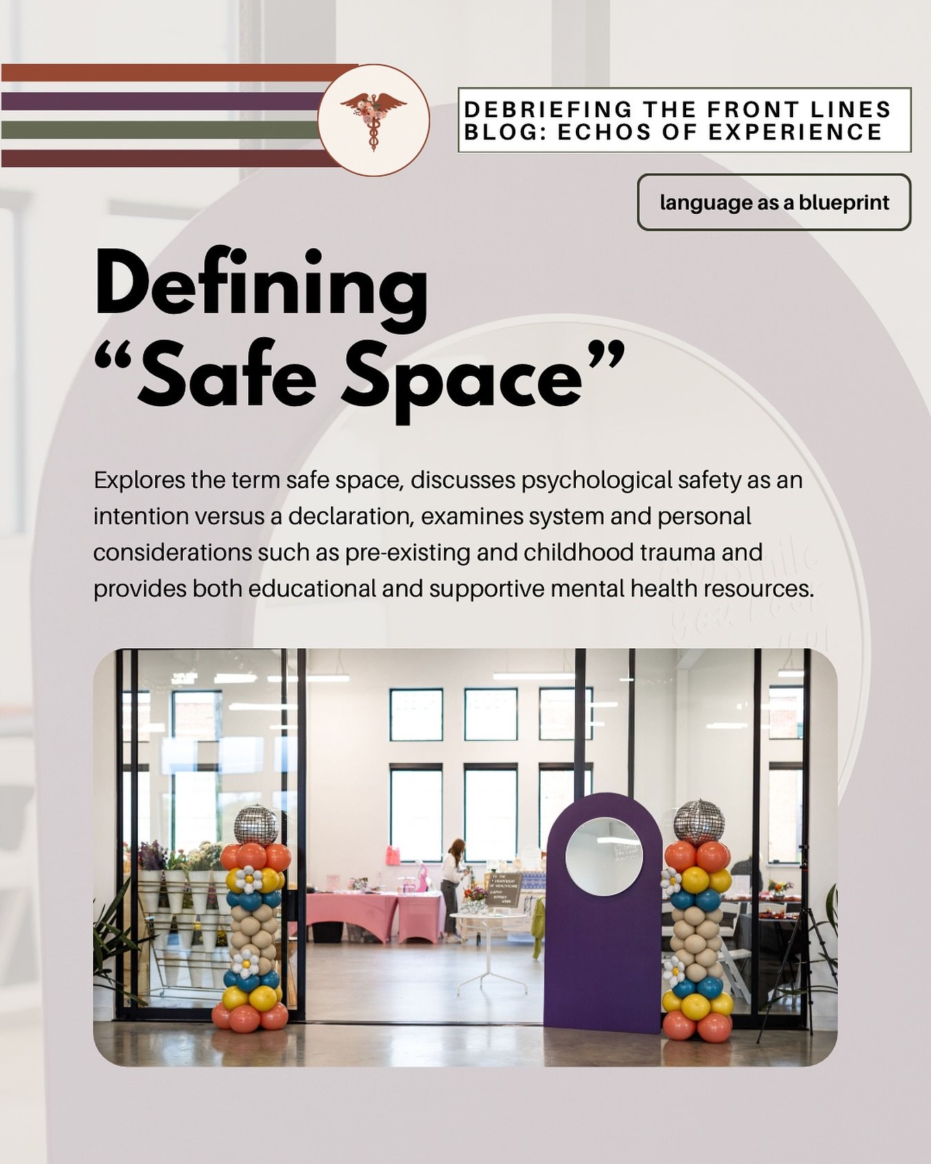 Did you know @debriefingthefrontlinesinc has a blog, Echos of Experience? 

It&rsquo;s a place where we (inconsistently and without pressure) acknowledge occupational trauma, discuss terms that recognizes our humanness, and provide education that put