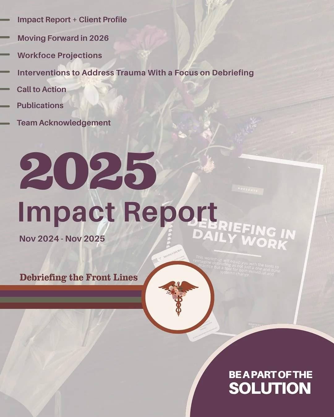 Your commitment has been the driving force behind our ability to care for nurses over the past 5 years, 11 months and 16 days. 
From 2020 - 2021, I facilitated 262 no cost debriefing sessions until alone was no longer enough.&nbsp;

In November 2021,