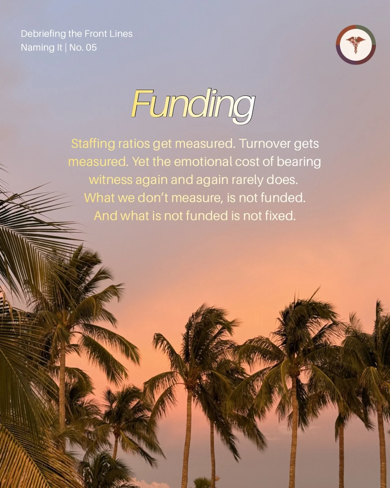We are the evidence that never made it to the spreadsheet. 

We&rsquo;re naming it and walking into every discussion with hospital leaders on behalf of the collective nursing profession. Determined to champion debriefing forward as a national resourc