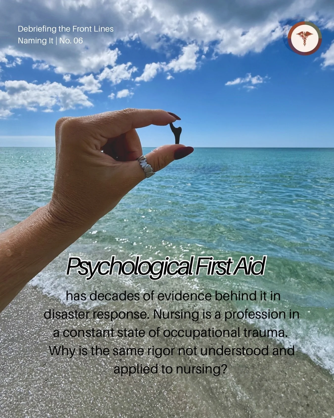 Nurses are living, breathing and working in the aftermath of trauma daily. 

Psychological First Aid has decades of evidence behind it in disaster response. So why hasn&rsquo;t that same rigor been understood and applied to nursing? 

In all the arti