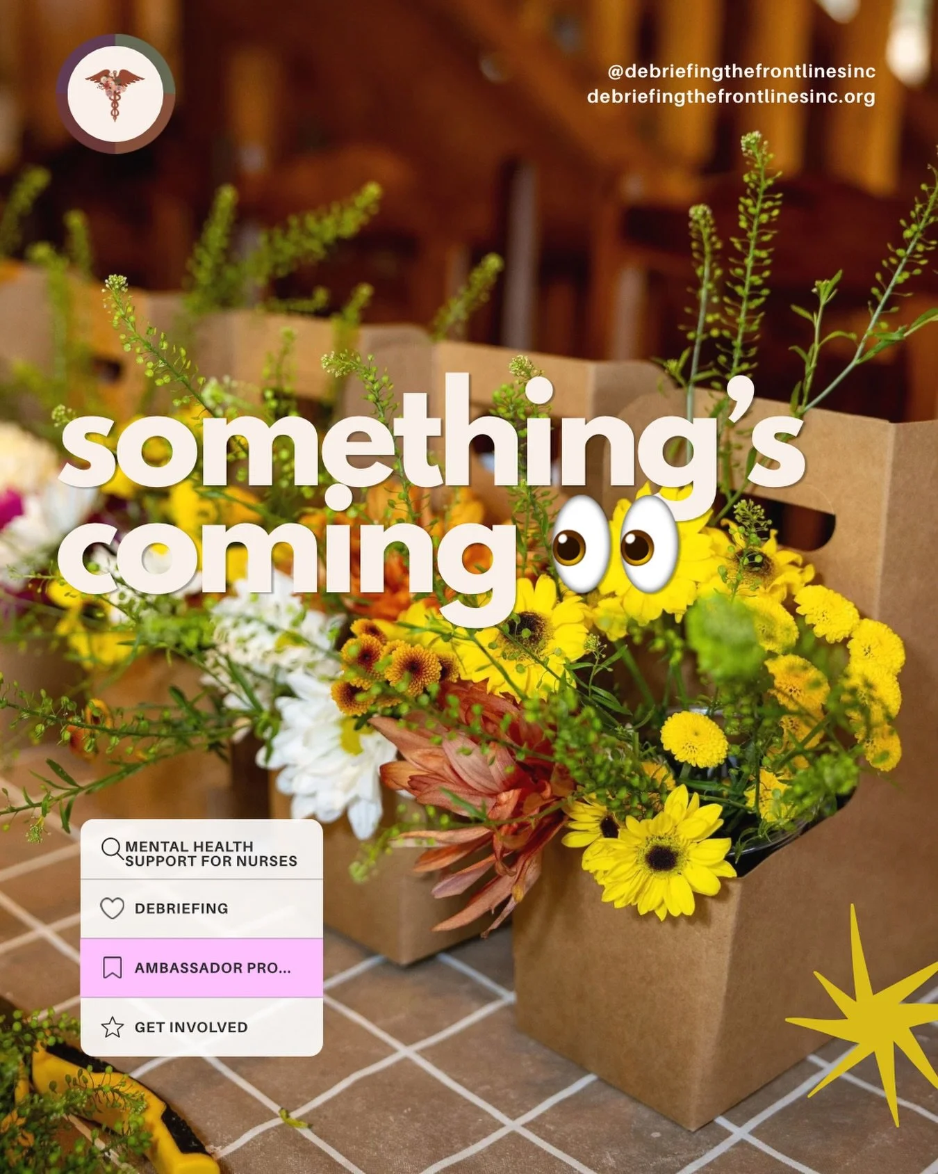 Have you wanted to get involved with Debriefing the Front Lines? 

Sept 6th. 

Something&rsquo;s coming&hellip; 👀

Any guesses?

#nurse #communitycare #traumahealing #debriefingthefrontlines
