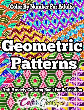 Color By Number Dazzling Patterns - Anti Anxiety Coloring Book For Adults  BLACK BACKGROUND: For Relaxation and Meditation (Color By Number For Adults)