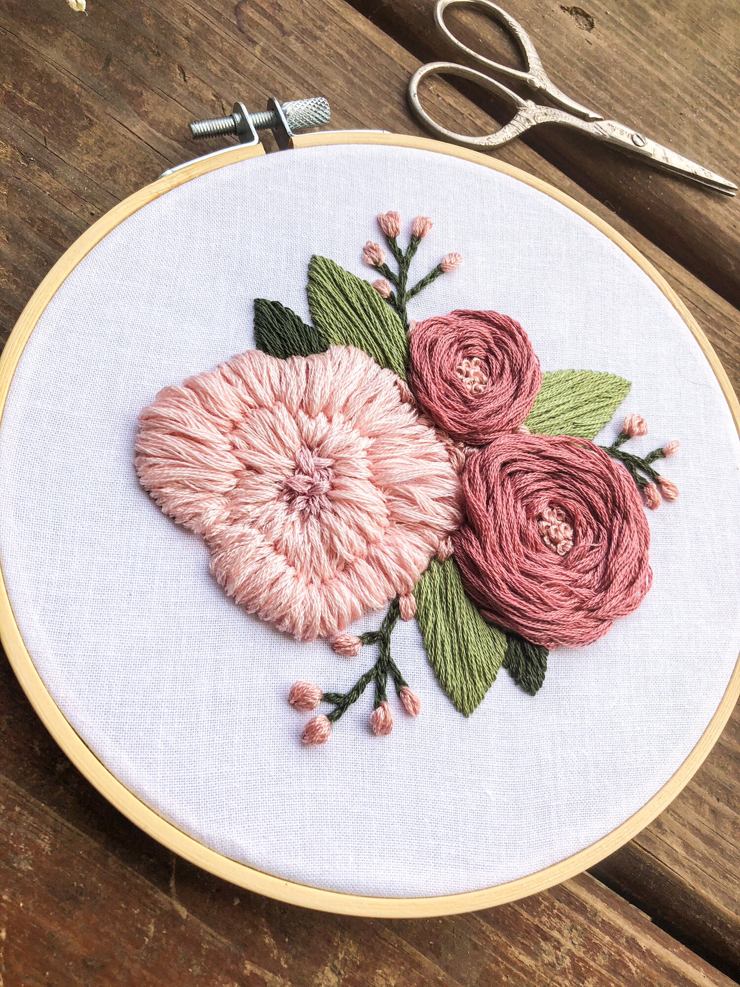 Embroidery Kit Floral Pattern Floral Kit DIY Floral Embroidery How to  Beginner Level Intermediate Level Patterns and How To 