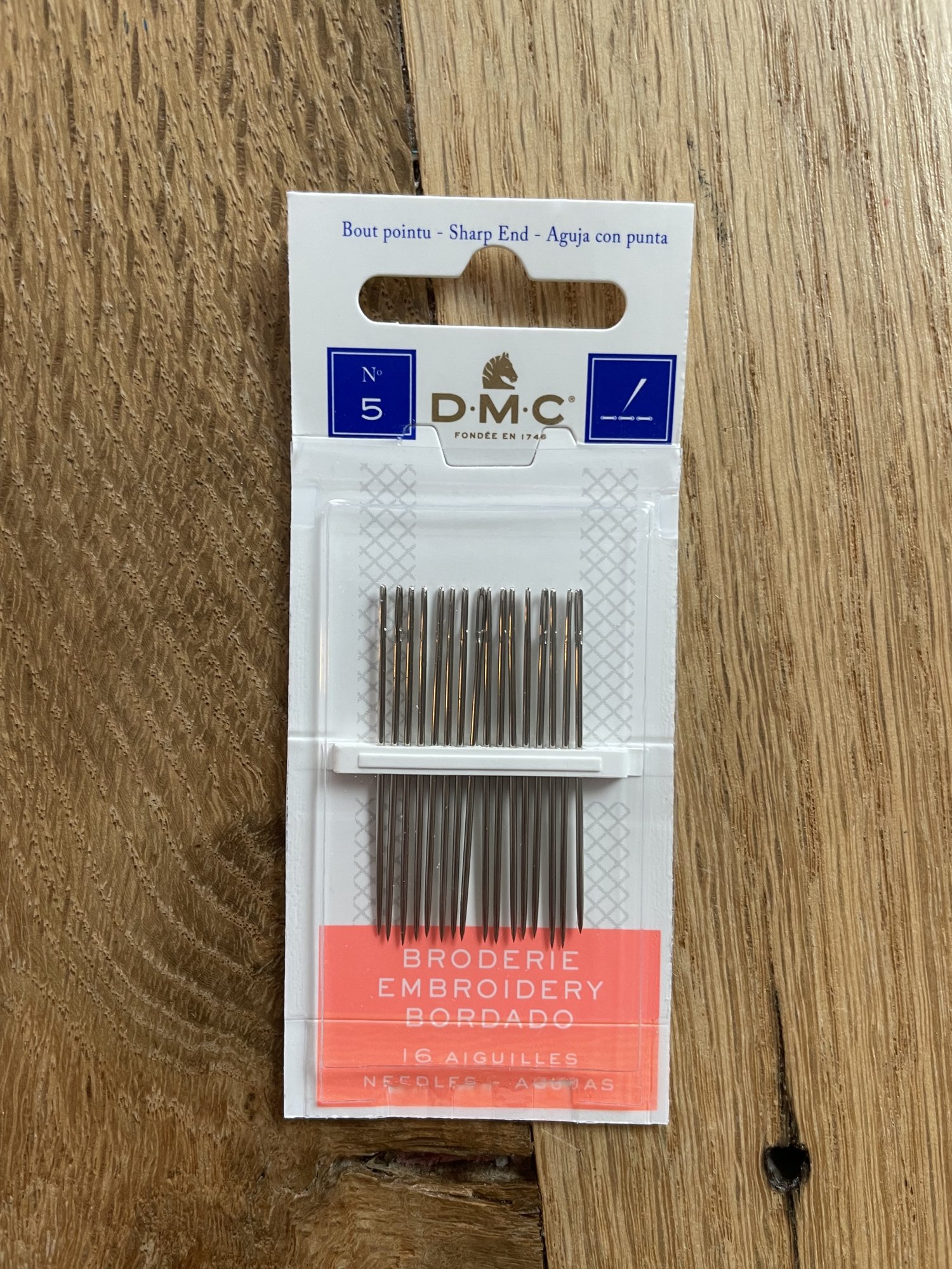 DMC Embroidery Hand Needles Size 5