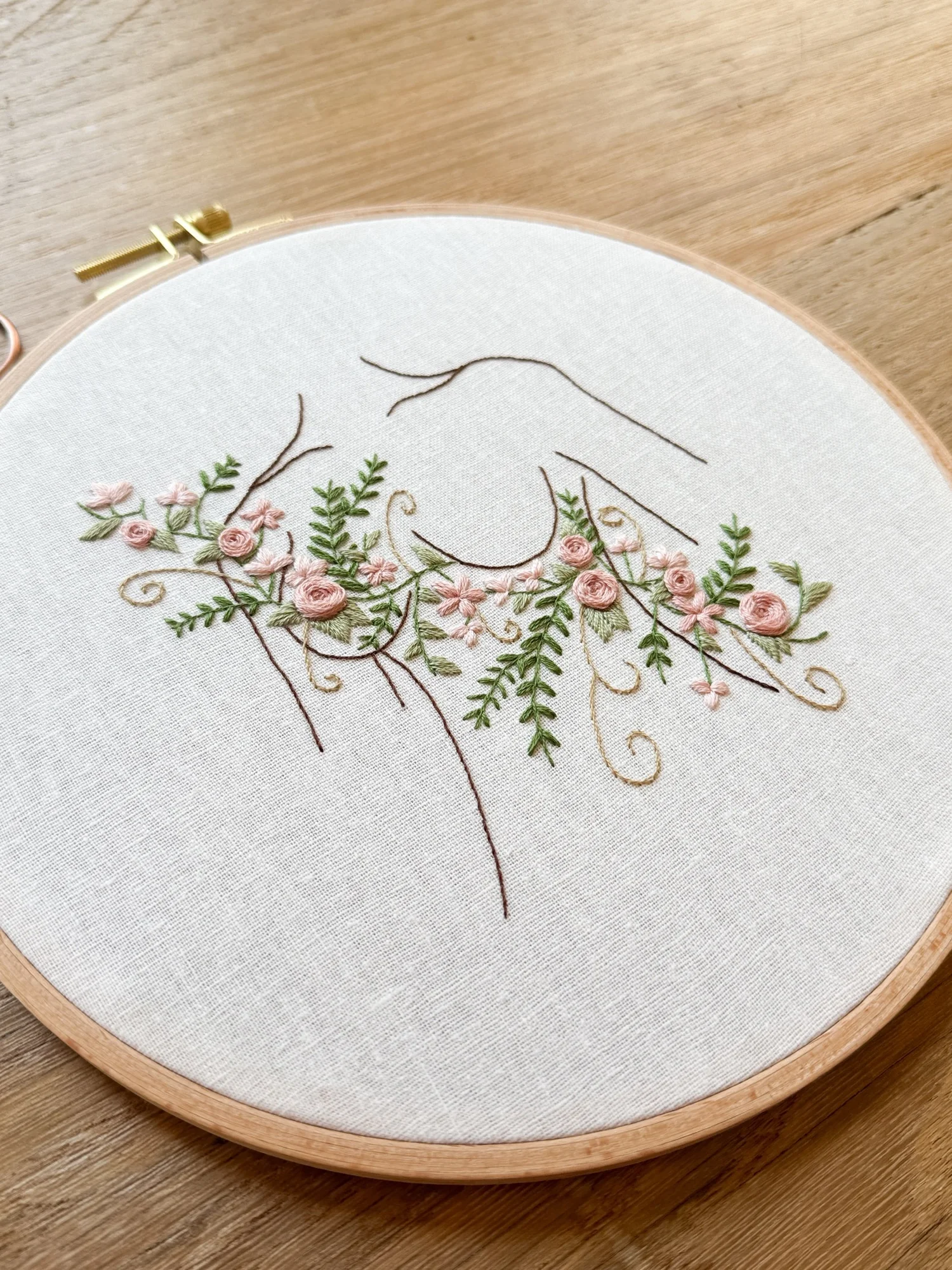 Breast Cancer Embroidery Kit - Gift for Breast Cancer Survivor