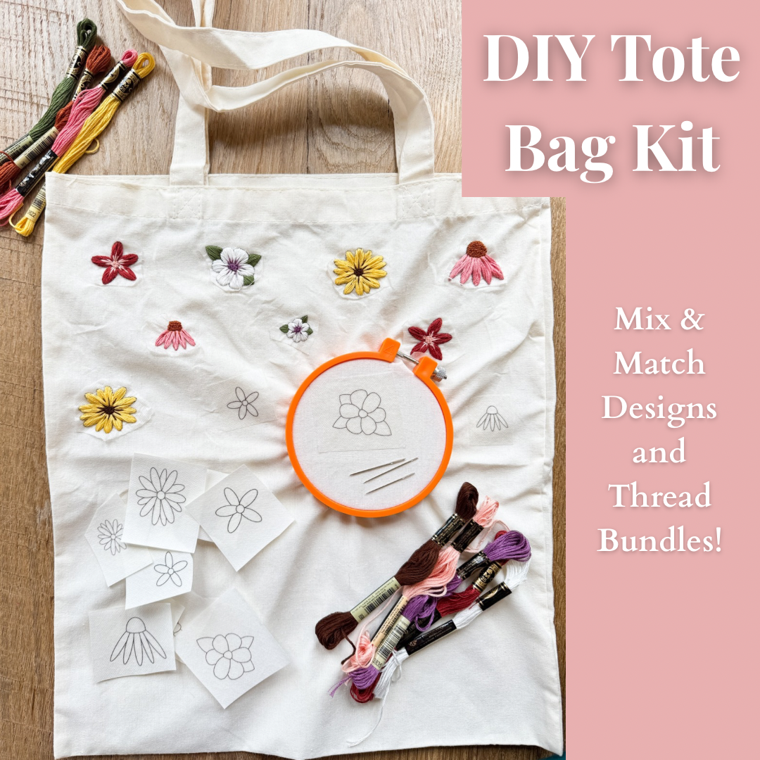 Embroider a Tote Bag Craft Kit