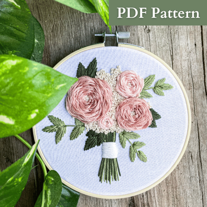 Rose Bouquet PDF Pattern with Video Tutorial