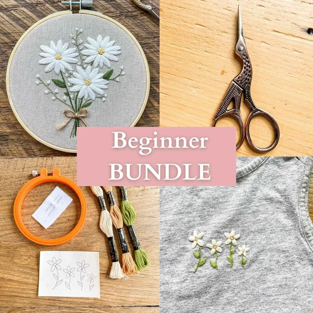 Daisy Embroidery Bundle