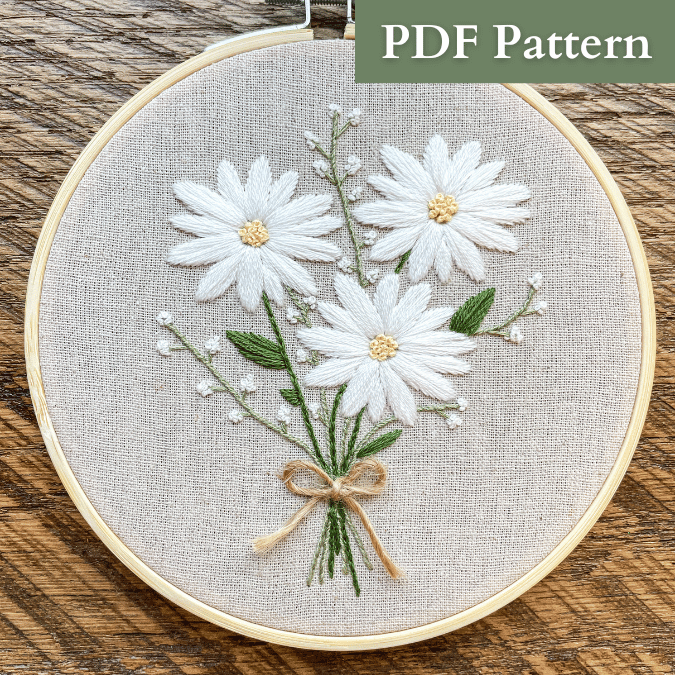Evelyn’s Bouquet of Daisies PDF Pattern + Video Tutorial