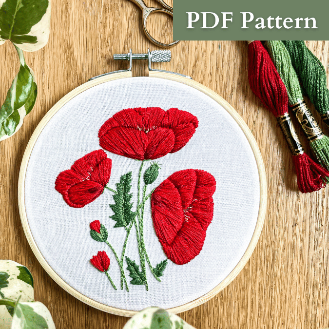 Jessica Ann’s Poppies PDF Pattern with Video Tutorial