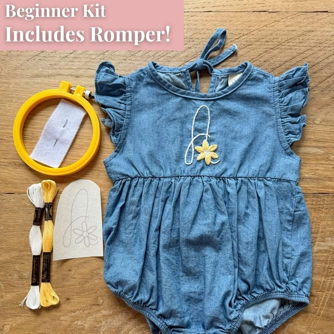 Romper + Daisy Monogram Kit with Video Tutorial