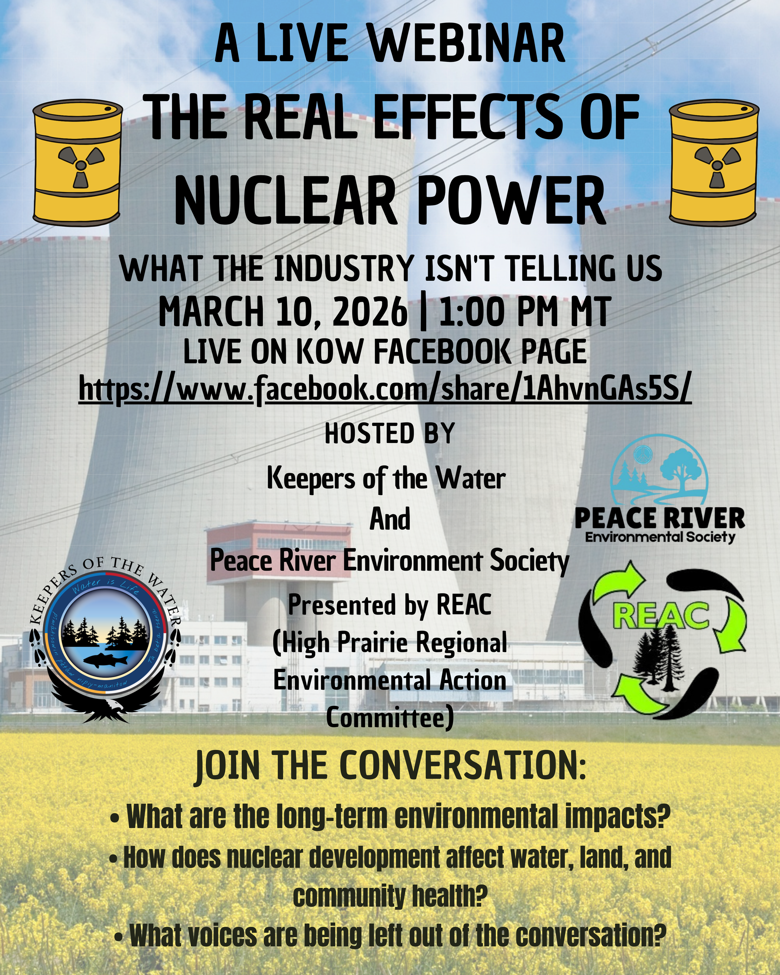 A LIVE WEBINAR THE REAL EFFECTS OF NUCLEAR POWER WHAT THE INDUSTRY ISN'T TELLING US