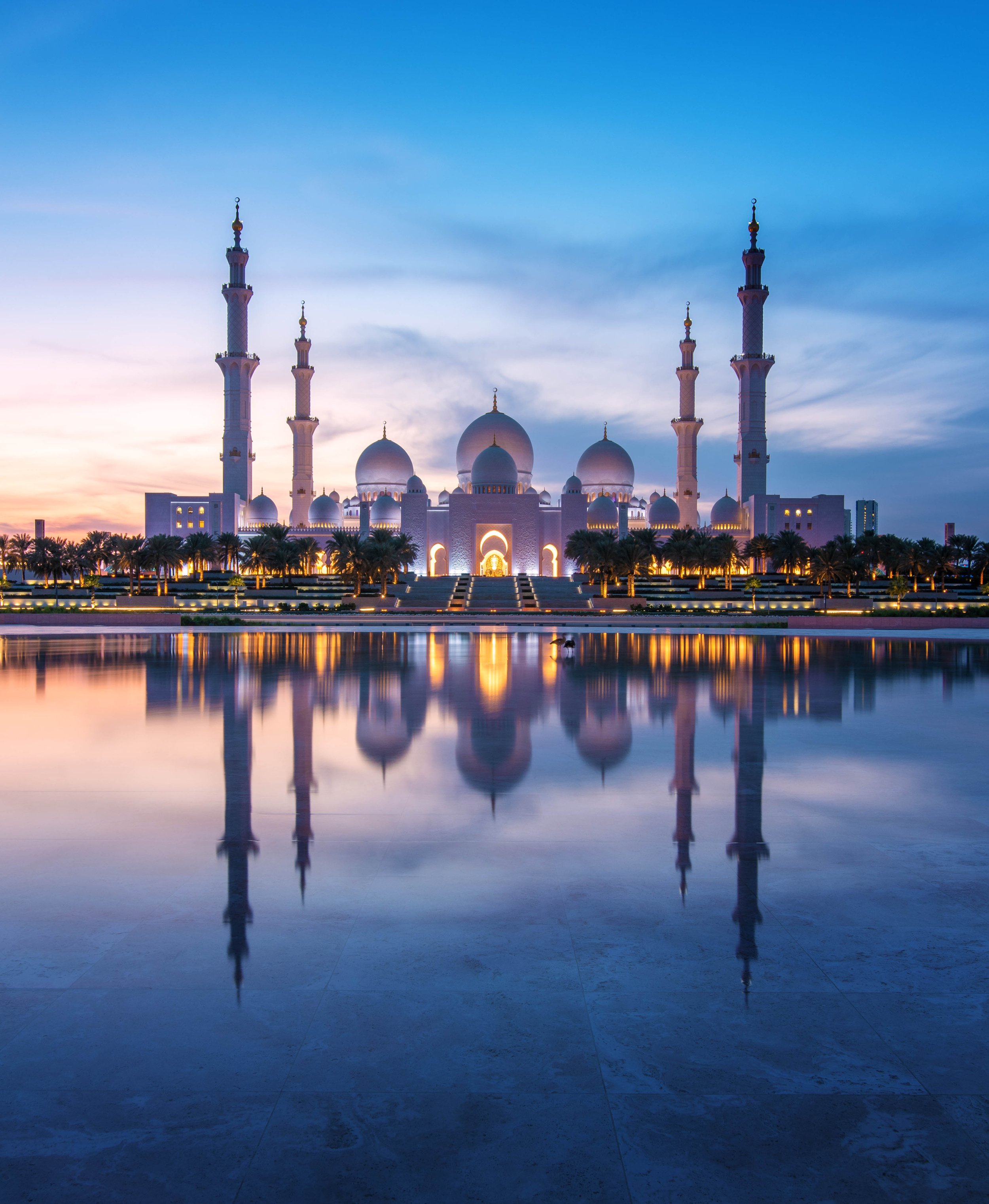 Sheikh Zayed Mosque from Wahat Al Karama Abu Dhabi.