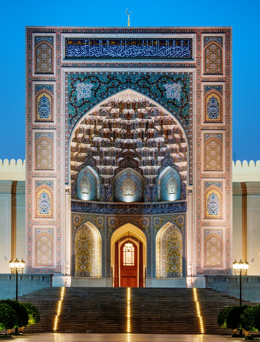 Sultan Qaboos Grand Mosque of Sohar Oman. 