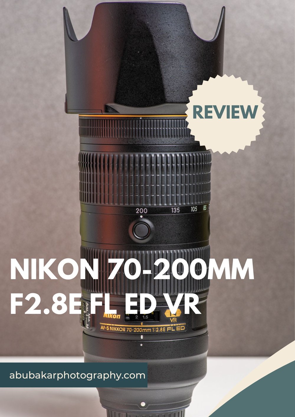 Nikon 70-20mm F2.8 FL ED VR Lens