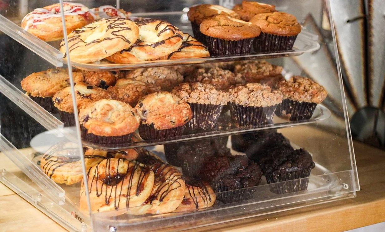 NEW this WEEKEND! Check out these huge DANISHES from @lalas.bagels! 
Flavors include: Dulce de Leche, Cheese, and Raspberry. 😍 Enjoy!