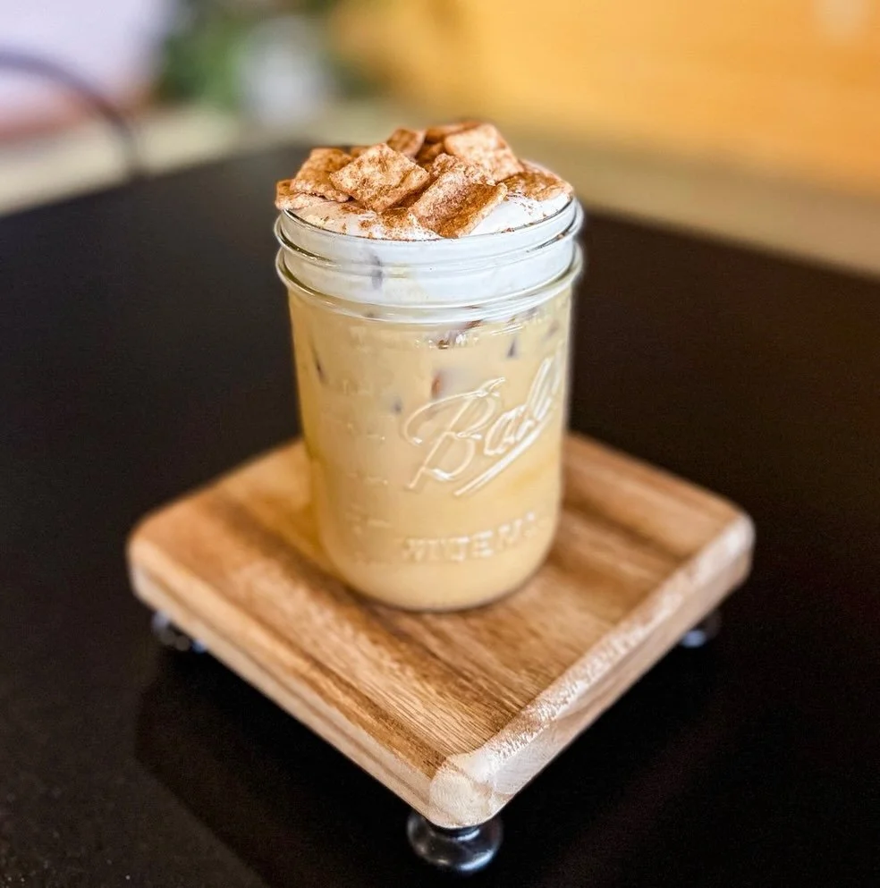 Enjoy our take on an ever-popular cinnamon cereal you love.&nbsp;It&rsquo;s giving&nbsp;&ldquo;cereal milk at the bottom of the bowl.&rdquo; Topped with Sweet Cream cold foam, cinnamon, and cereal bits! 
📸: Cinna-Crunch Latte