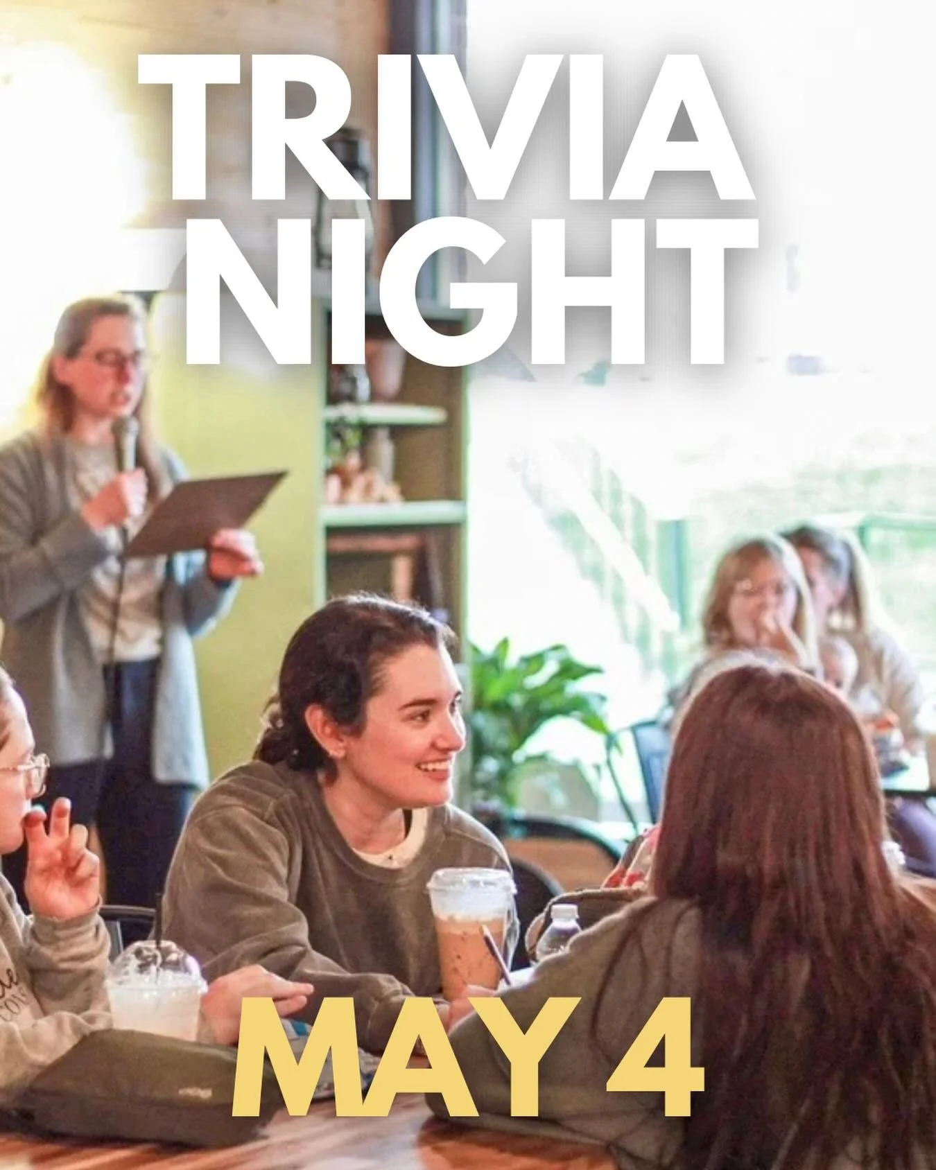 💡Think you&rsquo;re a smartie? Like learning new things? Join us next Monday 5/4 @ 7PM for TRIVIA! Grab some friends and try your hand for a Cast Iron gift card! Coffee bar will be open and yes, we do have decaf beans!