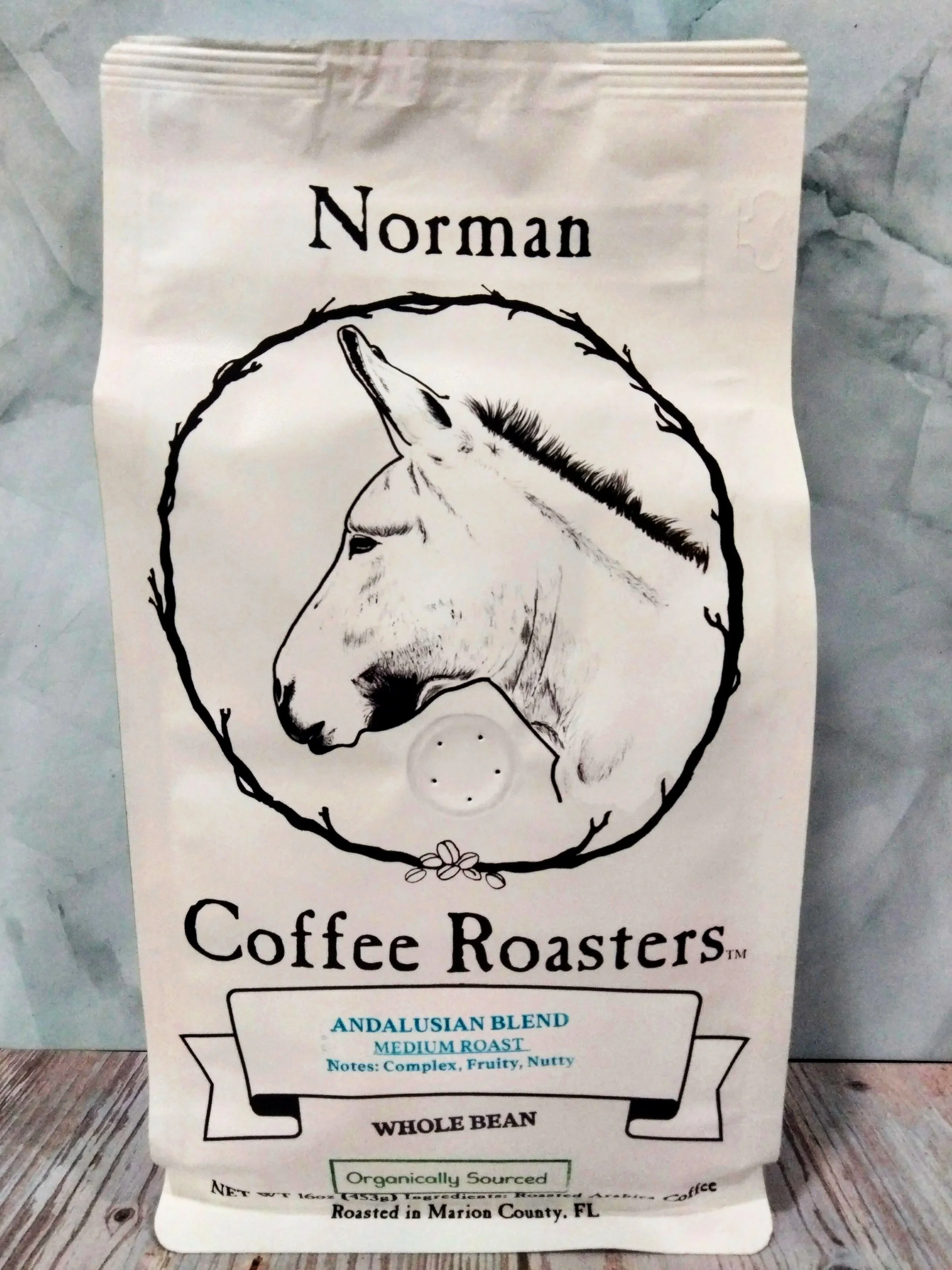 1lb Andalusian Blend - Medium Roast - Organically Sourced