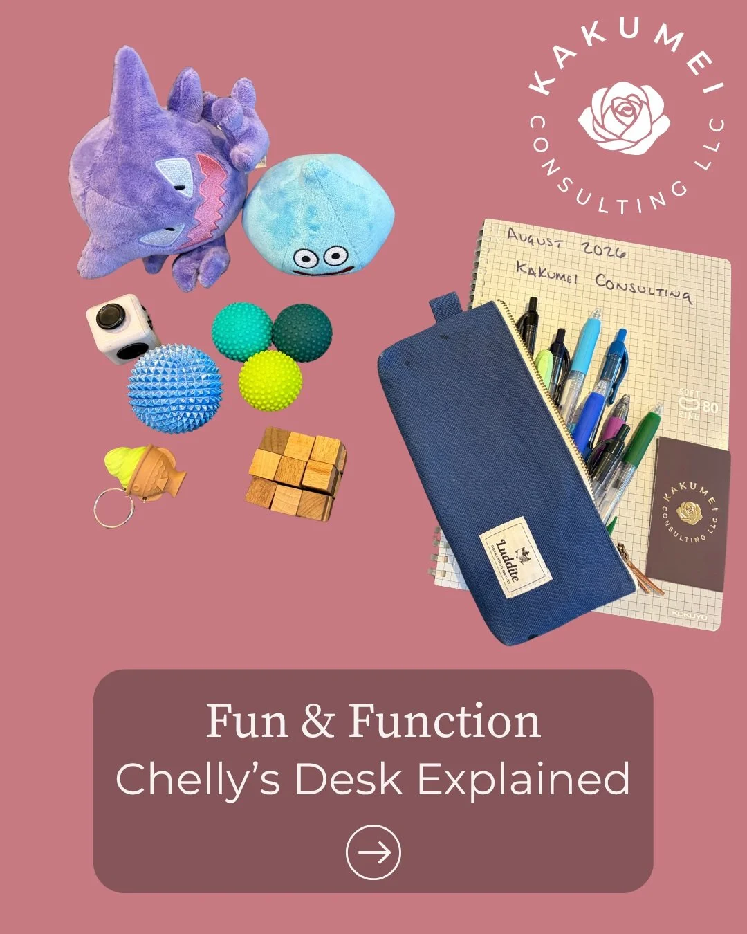 What's on Chelly's desk? We're so glad you asked. Learning how to set up the best, right environment to work in can be critical. When it comes to work, we often focus on the grind but it's important to make sure your environment is accessible for you