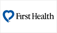 First Health logo with a blue heart symbol and green text