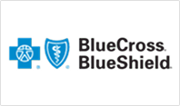 BlueCross BlueShield logo with blue shield and cross symbols.