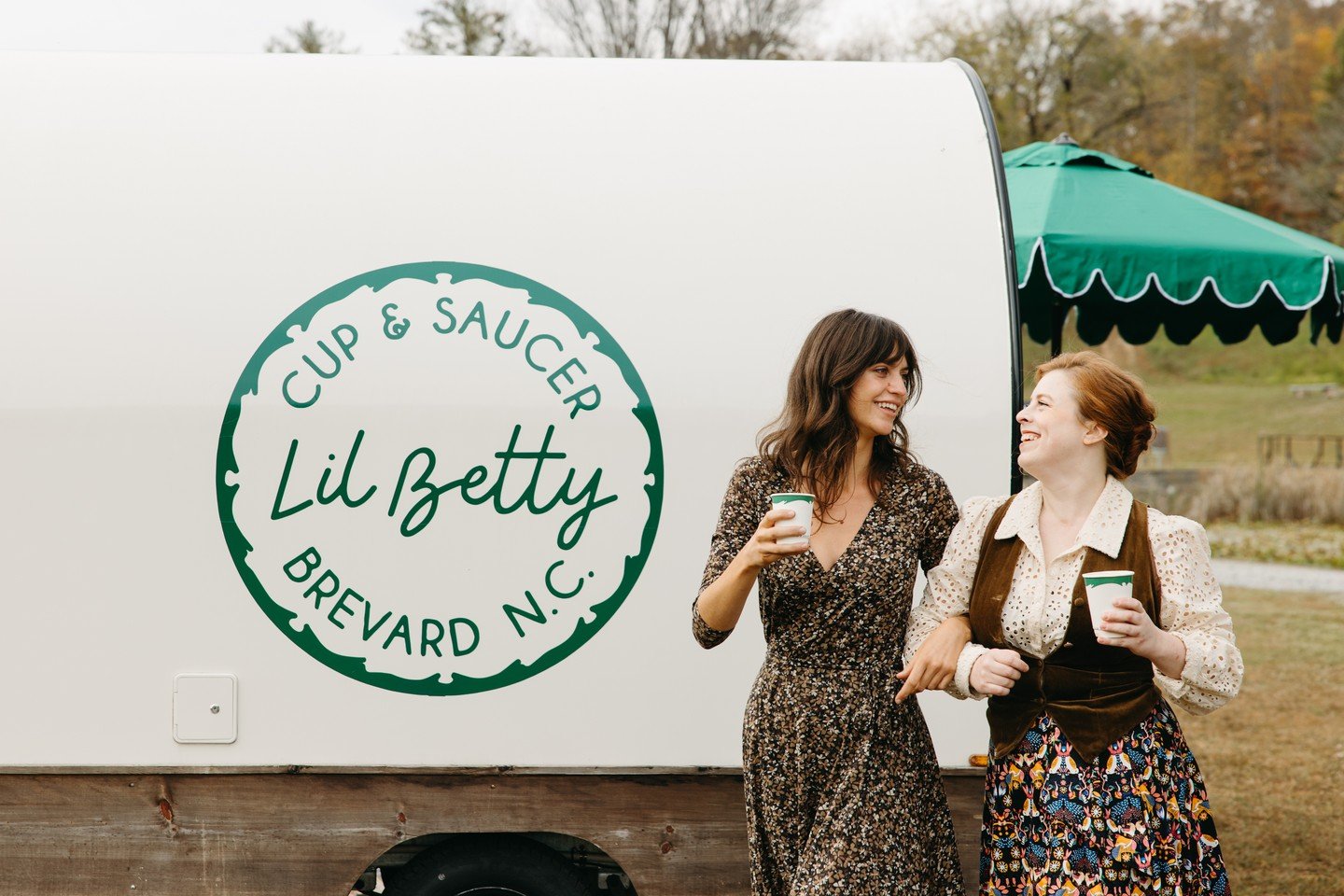 Lil Betty is bringing a little piece of @cupandsaucernc beyond the caf&eacute; walls. Created by the team behind downtown Brevard's coffee shop, Lil Betty is a compact coffee trolley built for gatherings of all kinds &mdash; from weddings and markets