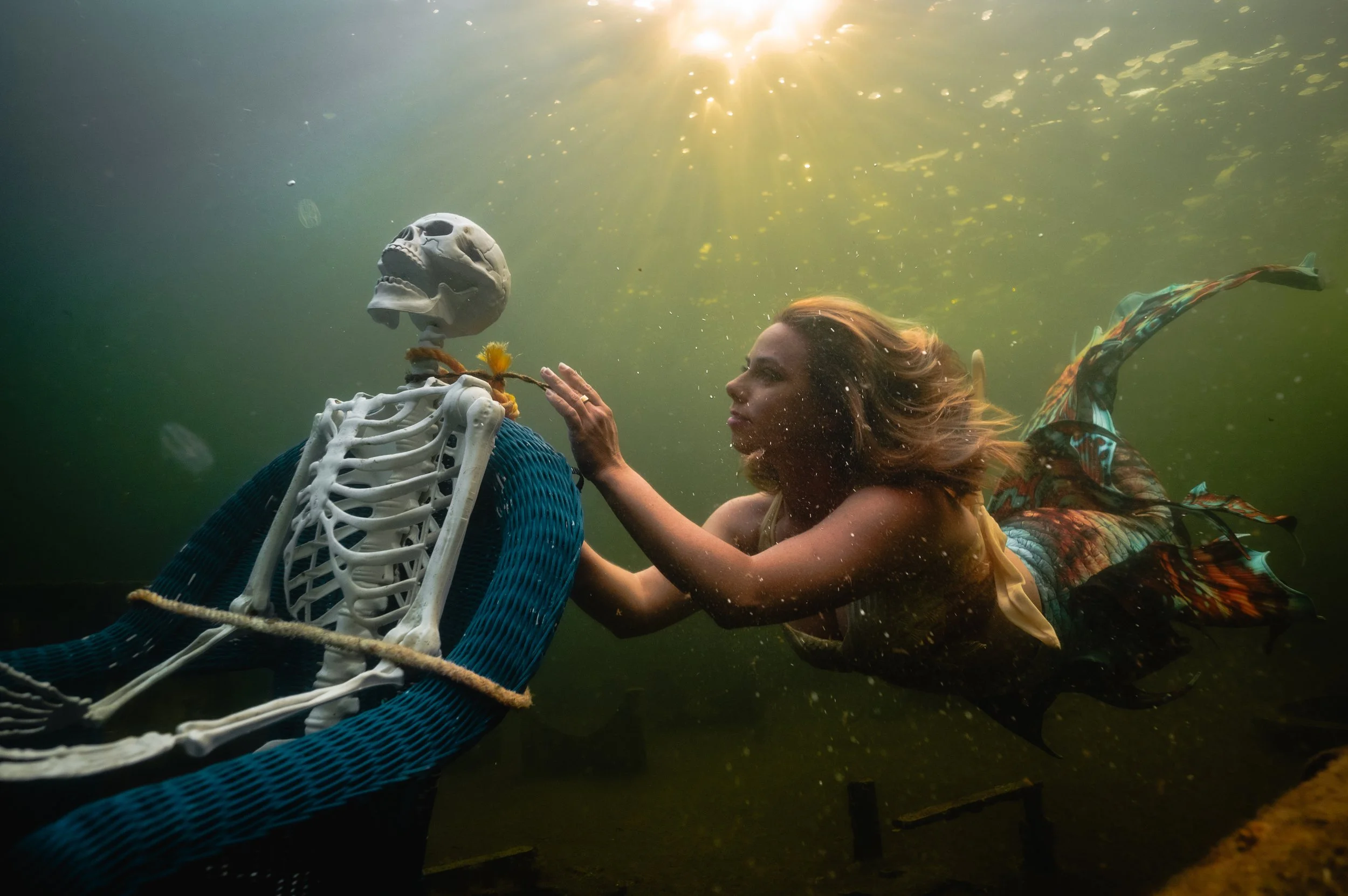 haunted lagoon, 10_28_23, skeleton and mermaid underwater (1).jpg