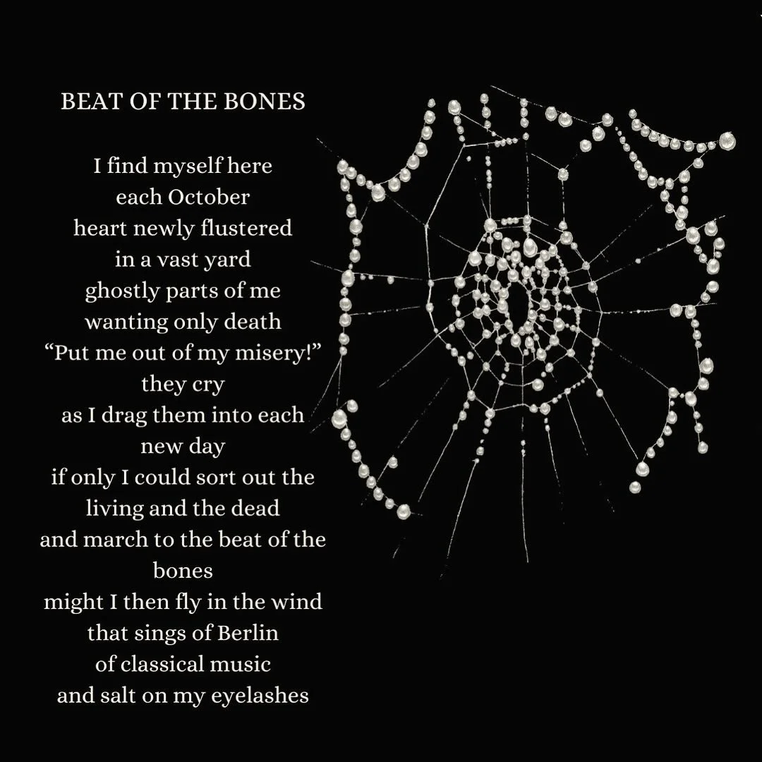 First day of October. The wind at night speaks of the lifting of the veil. The speckled yellow leaves pull at my heartstrings. I want to soar back to 1996 AND at the same time, no where is more perfect than here and now. How is it possible? That we t