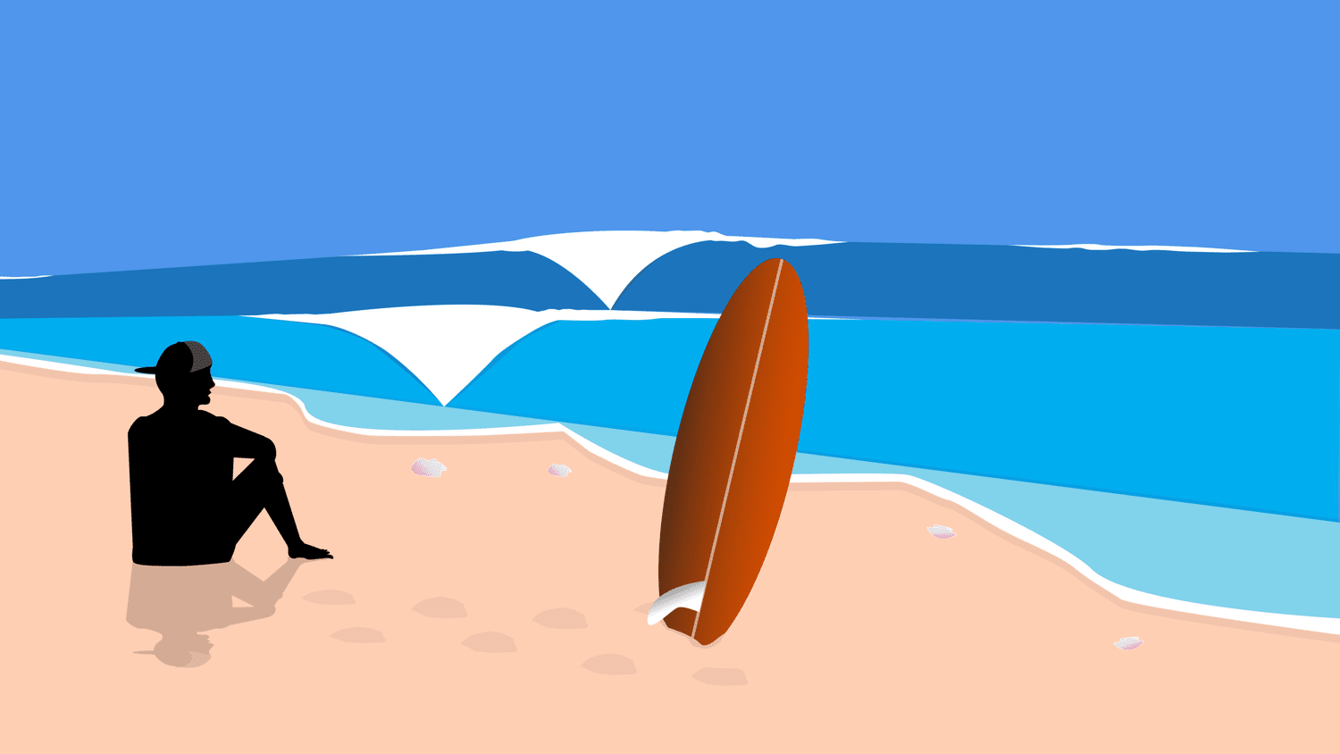 Beach pass illustration for Peninsula