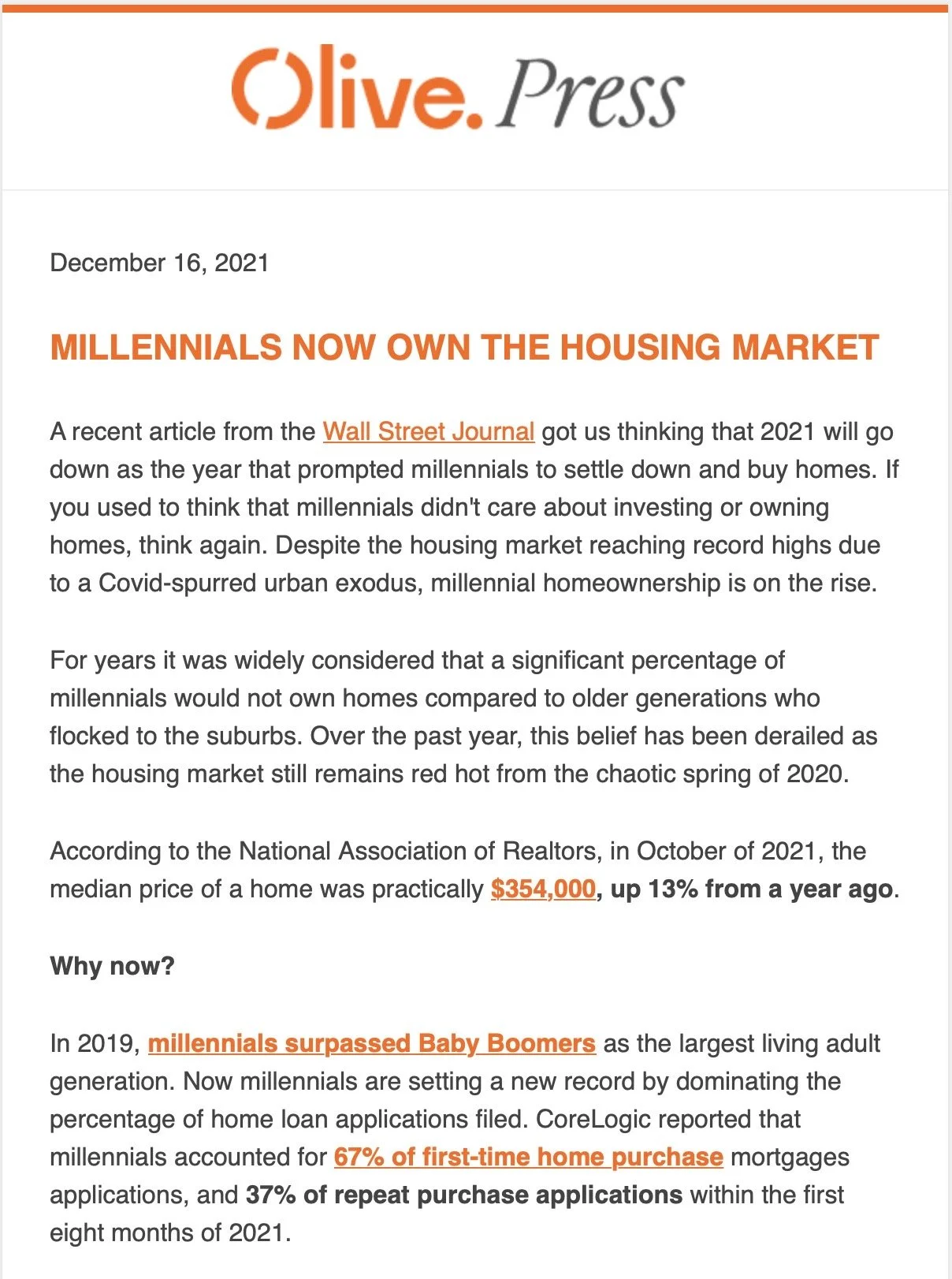 Olive Press newsletter
