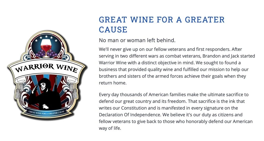 Website Copy, work sample 4