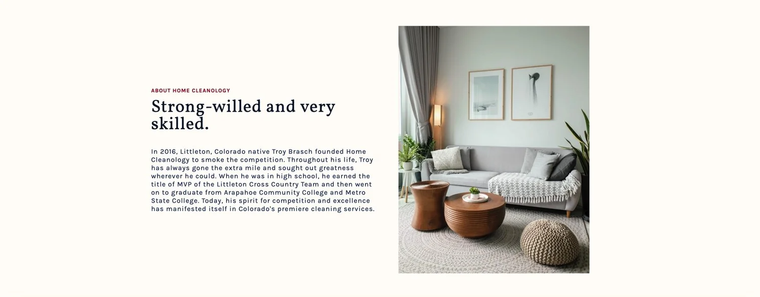 Website Copy, work sample 8
