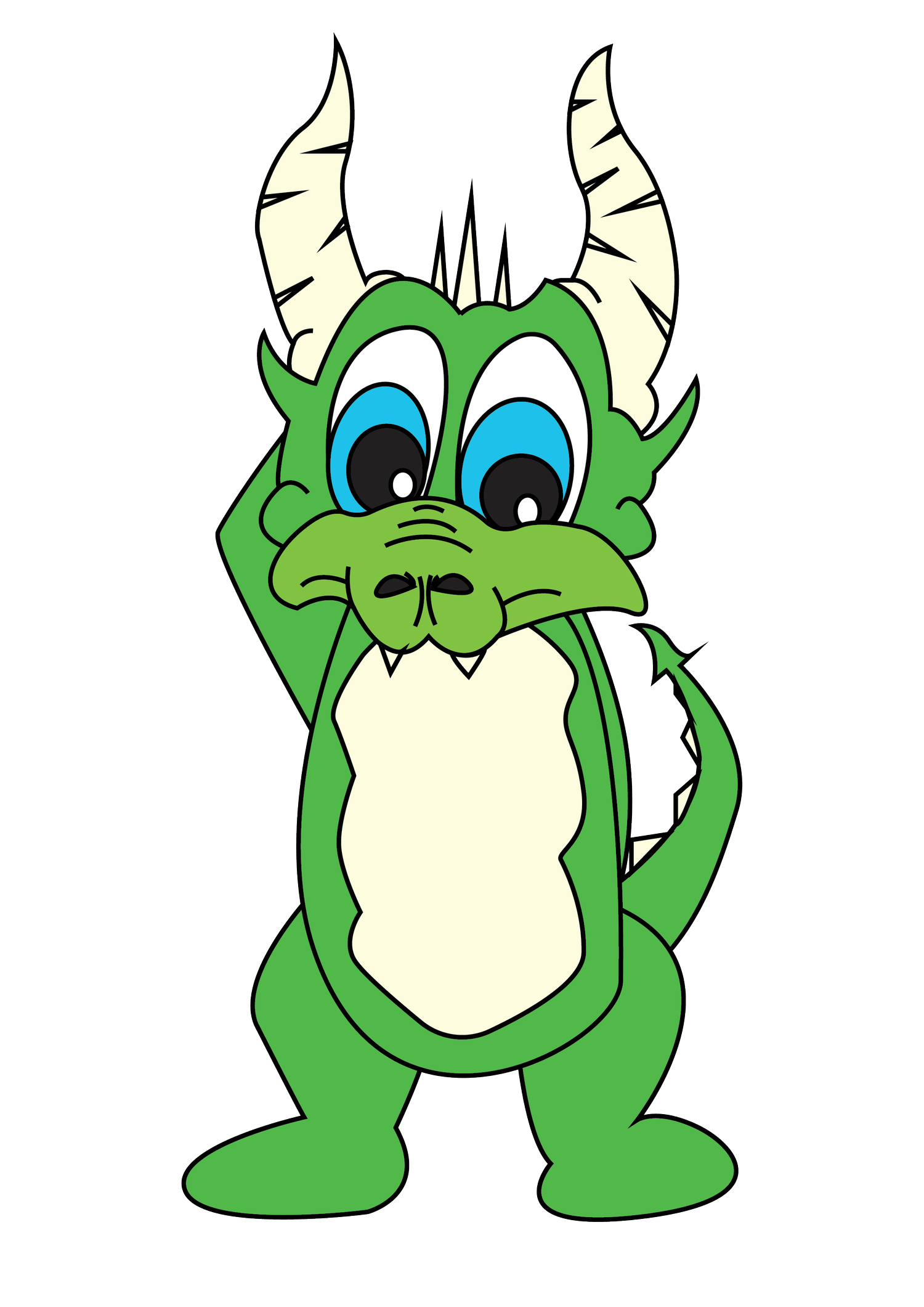Initial concept sketch, digitized and colored