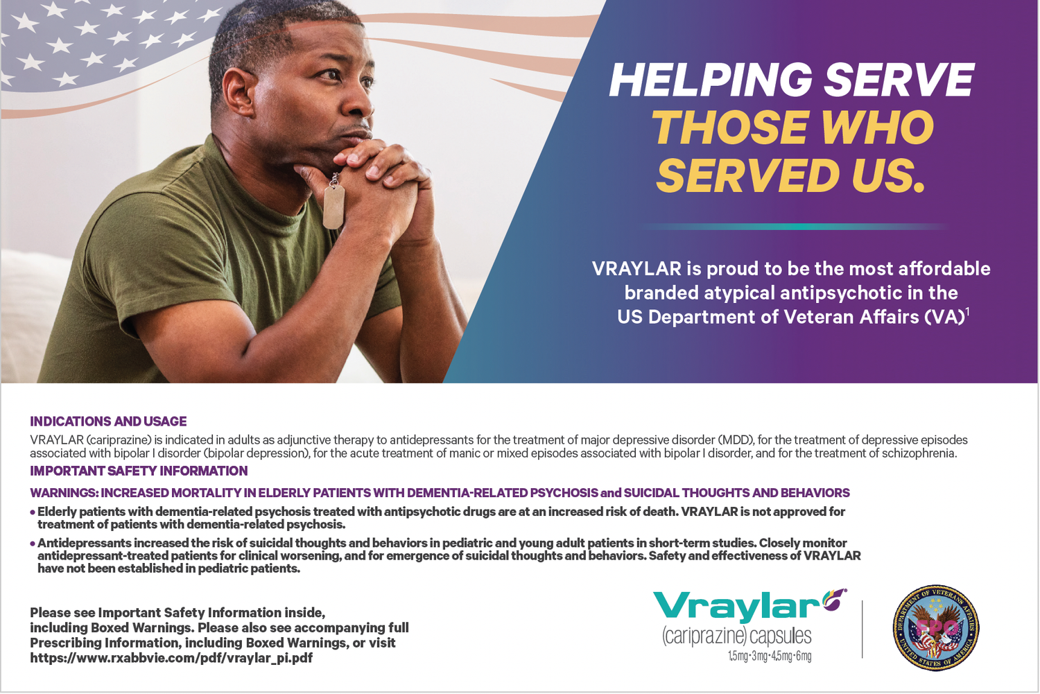 VA access announcement card