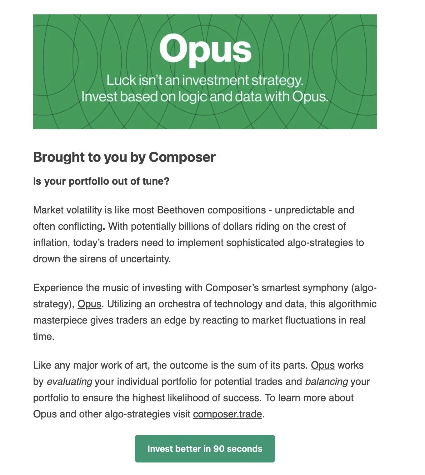 The Generalist newsletter copy