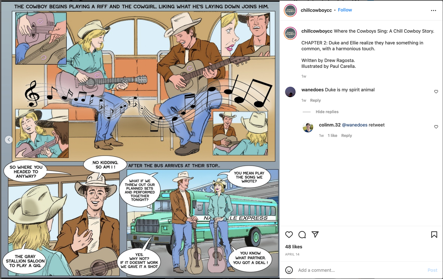Chill Cowboy Country Club, work sample 1