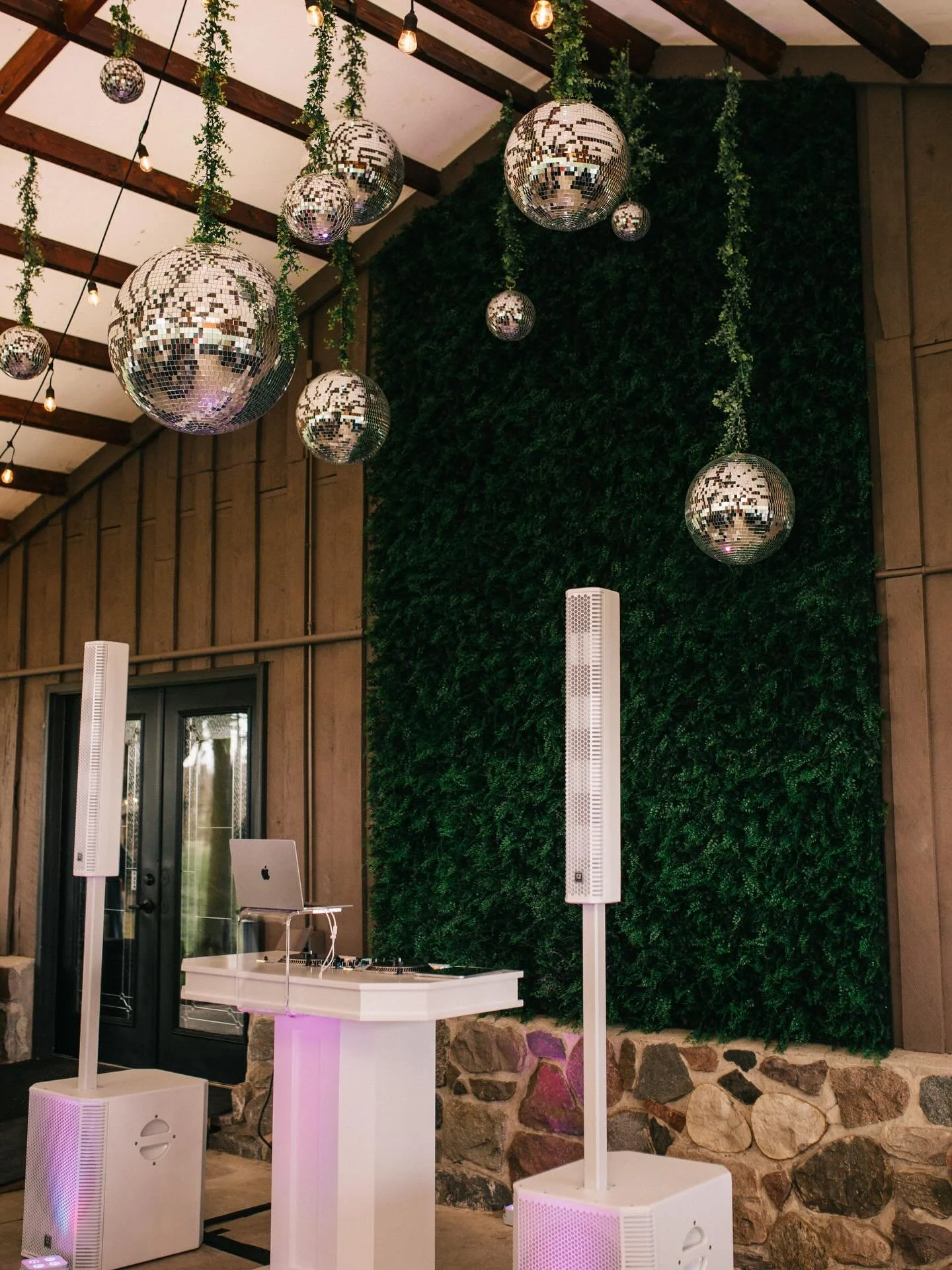 Our DJ station got a facelift! ✨ 

Some of you saw it on our stories first, but we are over the moon with how this turned out! The ambient glow is stunning after dark. We are thrilled for our 2026 couples to experience it soon with their guests! 🪩 ?