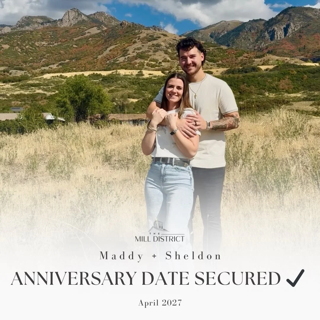 Another forever begins at The Mill District! 🤍

Is there anything more exciting than booking your venue? Maddy and Sheldon are officially part of our growing TMD family! Our team is so excited to work with this new couple of ours&mdash; cue the coun