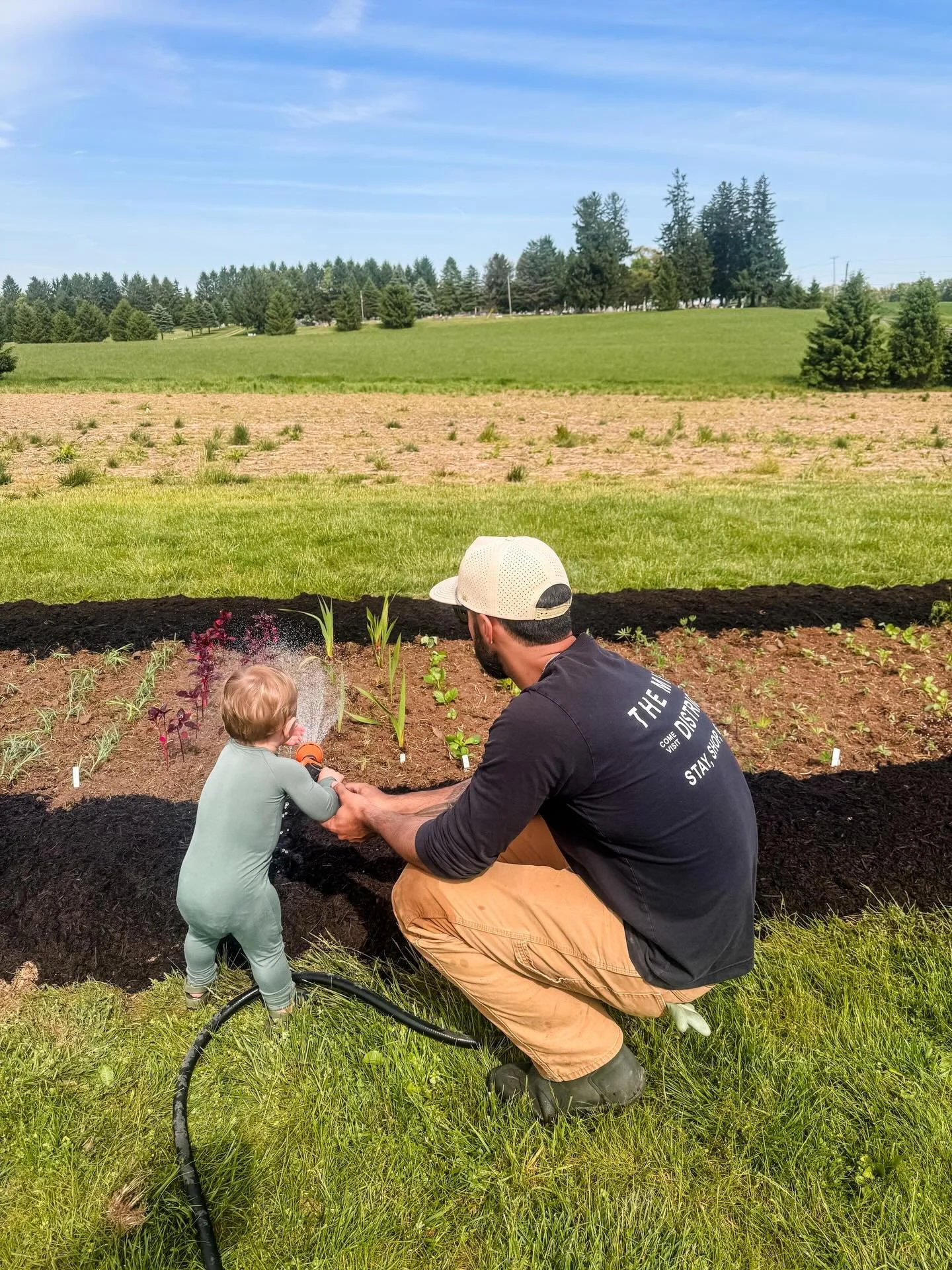 Another exciting update at The Mill District! 💐 

This project has been a long time coming and has been a dream of ours&mdash; a fresh cut flower garden! Our Amish neighbors started all our plants for us this spring in their greenhouse. 

Jourdan di