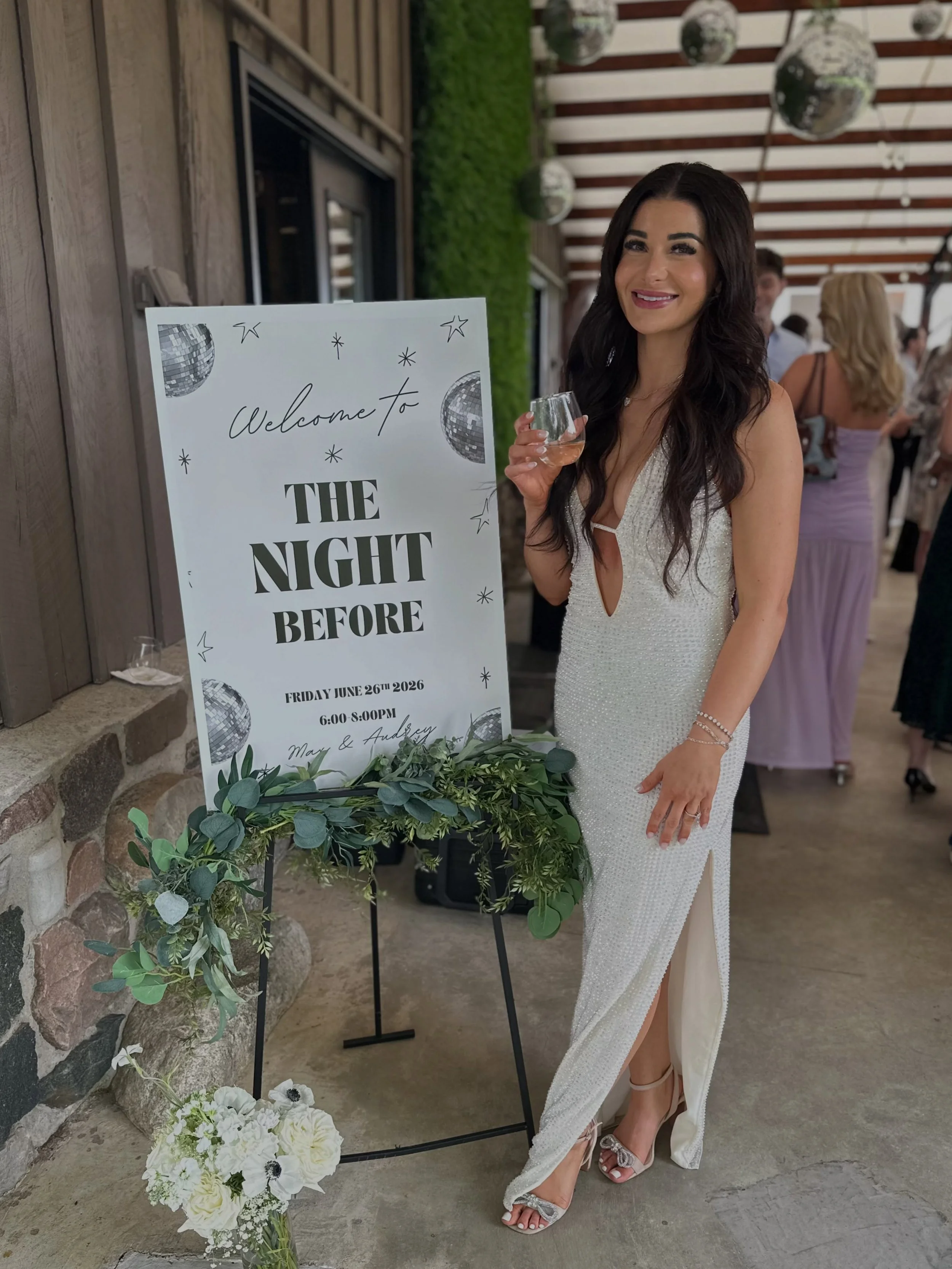 Audrey + Max&rsquo;s rehearsal dinner 🪩 

Audrey and Max turned their wedding weekend into a full celebration! Having a smaller celebration at your wedding venue the night before makes for some additional wonderful memories with your closest friends