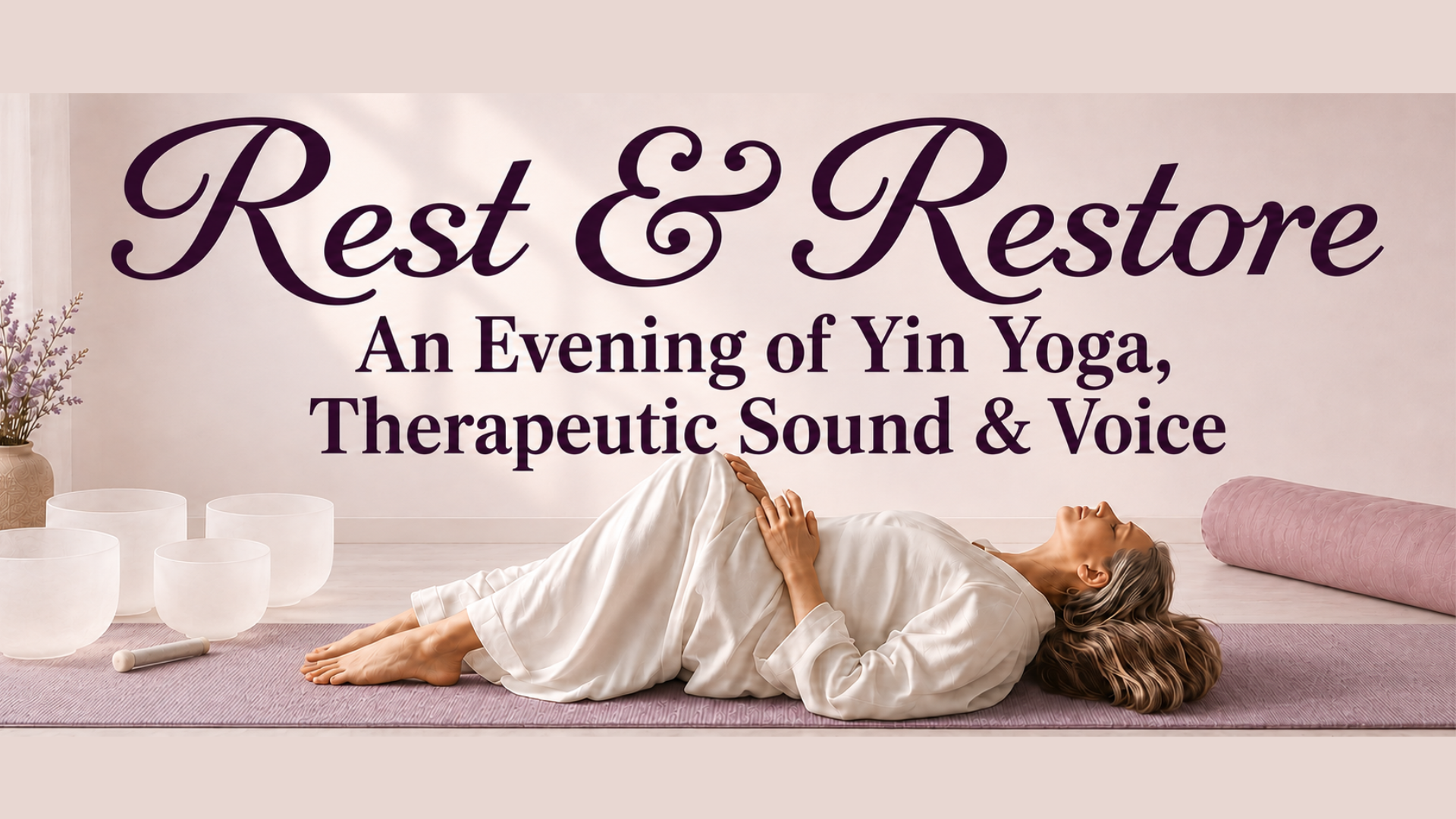 Rest &amp; Restore: An Evening of Yin Yoga, Therapeutic Sound &amp; Voice
