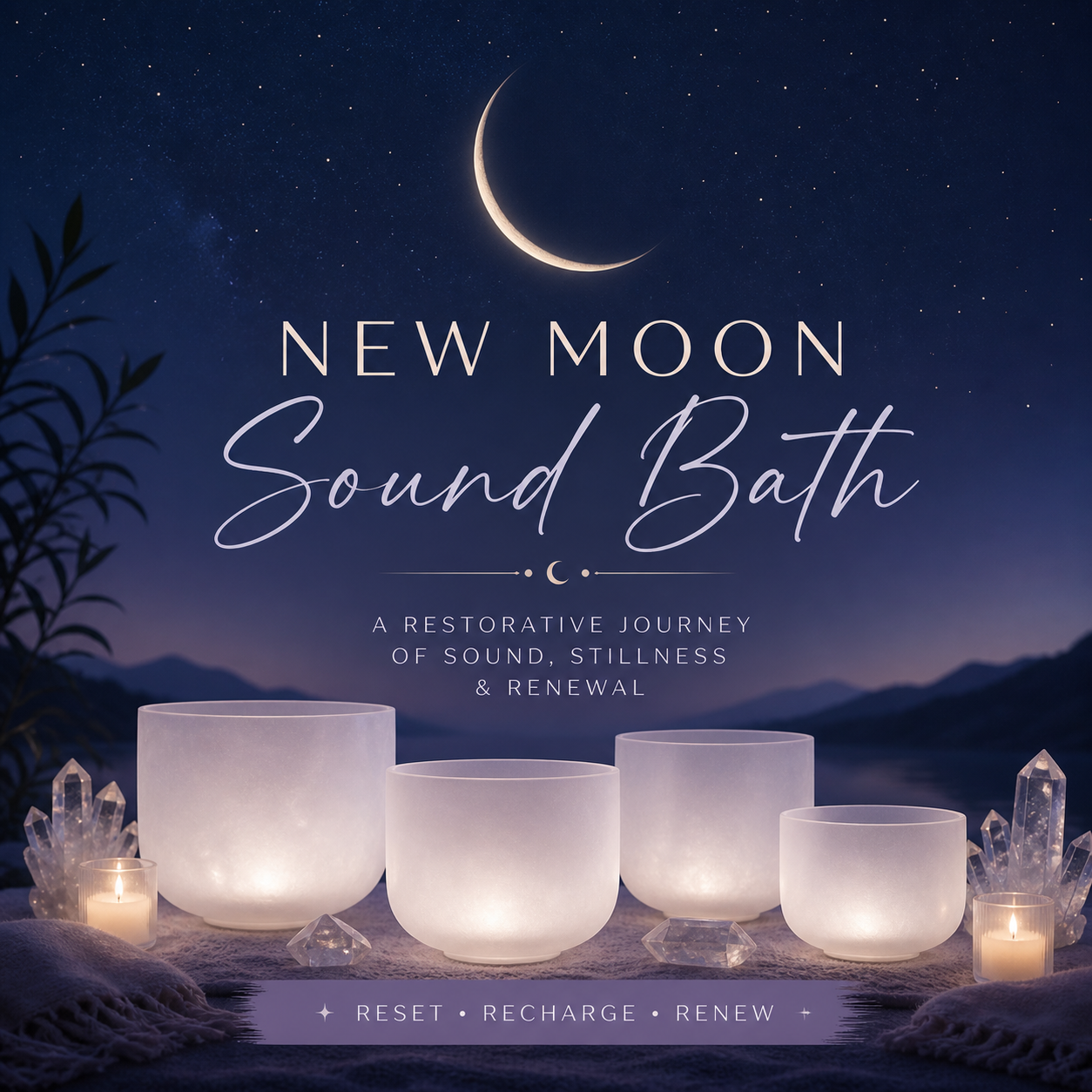 💠 New Moon Magic Crystal Sound &amp; Gong Bath