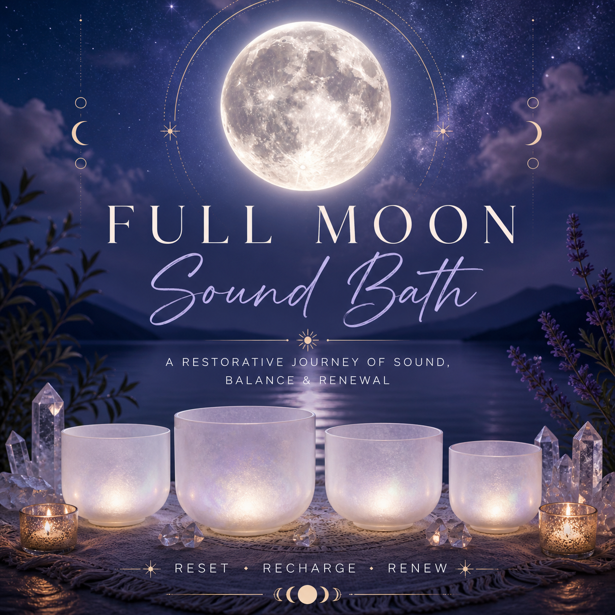 🌕💎Full Moon Magic - Crystal Sound &amp; Gong Bath