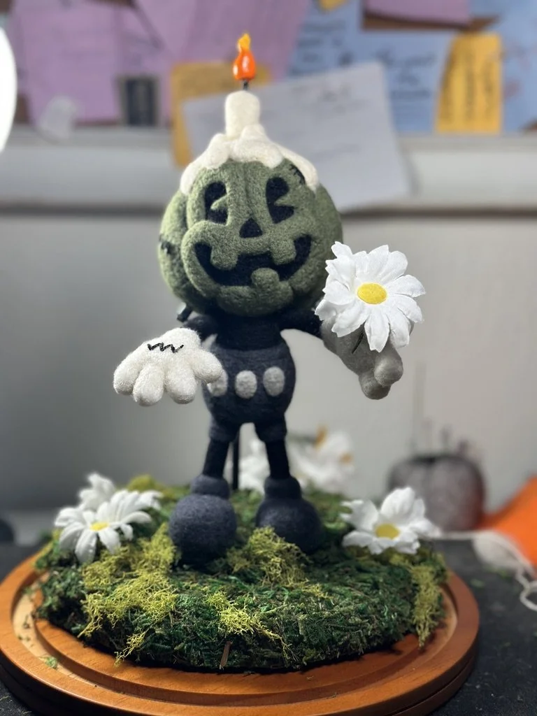 FrankenStan Needlefelt Sculpture