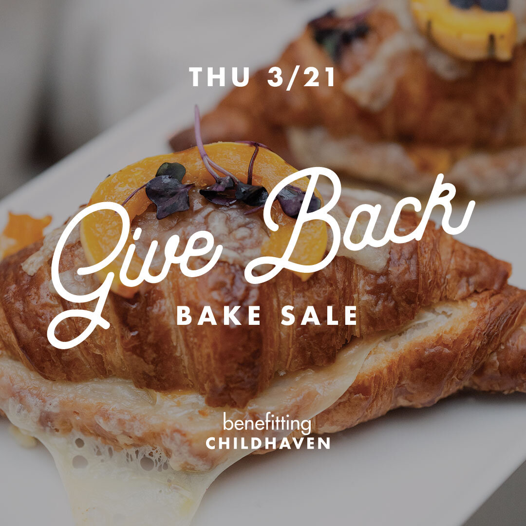 bite into goodness at our next give back bake sale on thursday, march 21st! 🍪🌷 

this month, we're honored to support @childhaven1909's mission to protect our little ones, strengthen families, and heal childhood trauma.

as always, our bakery team 