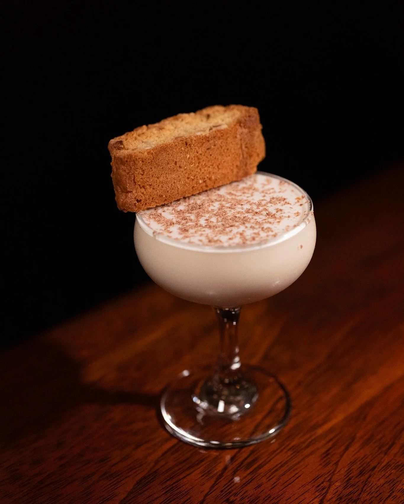 a sweet little nightcap with a cookie crown&mdash;creamy, toasty, a bit indulgent, and topped with a house‑made biscotto that somehow makes it even better. it&rsquo;s dessert, it&rsquo;s a drink, it&rsquo;s a moment&hellip; come treat yourself ✨

BIS