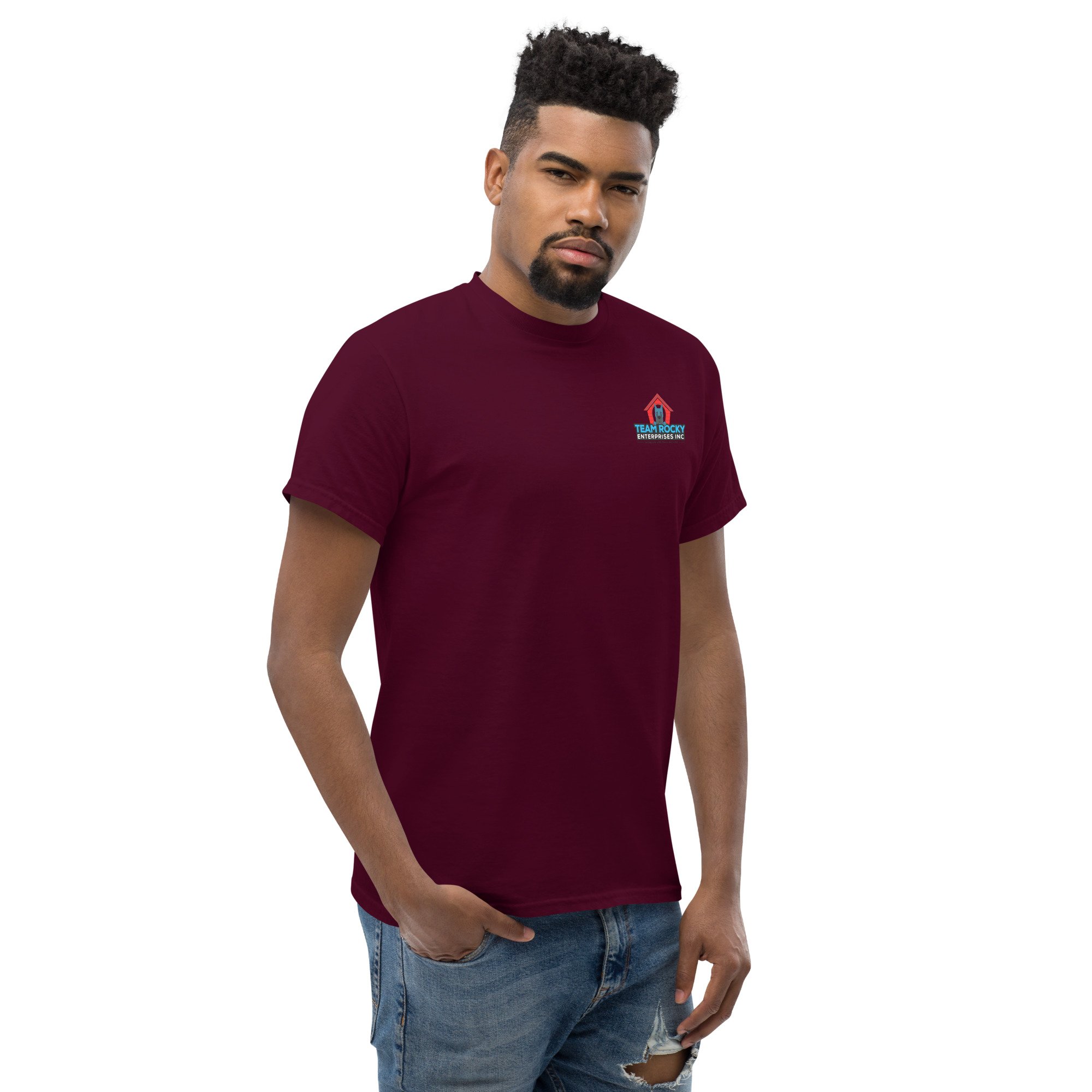unisex-classic-tee-maroon-right-front-66e37a1e1390e.jpg